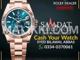 Watch Buyer | Rolex Cartier Omega Breitling Hublot IWC Tag Heuer Rado DHA Defence Phase 4, Islamabad