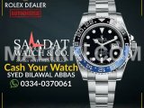 Watch Buyer | Rolex Cartier Omega Bvlgari Breitling IWC Tag Heuer Rado DHA Phase 5, Lahore