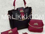 Women's PU Leather Plain Handbag, Pack Of 3| Free Delivery Allama Iqbal Town - Huma Block, Lahore