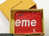 LV Supreme Red Men's Wallet with box DHA Phase 1, Karachi