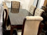 6 Seater Dining Table Set /Table Made with Full Solid Shesham