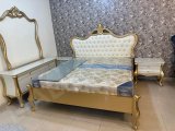 Classical Bed  Set with Dressing Table and  2 Side Tables