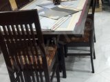 6 Seater Wooden Dinning Table Set