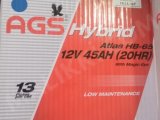 AGS Hybrid Atlas HB-65  (12V 45AH ) Low Maintenance  Brand New Battery