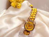 Women’s Wrist Watch Alloy Material, Yellow Color