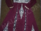 Elegant Maroon Embroidered Traditional Dress for Kids